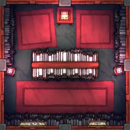 Fox Spirit’s Island Palace - Modular Dungeon Tileset Battlemap - red leather organ ornate gold - Digital, Foundry VTT,