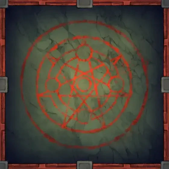 Fox Spirit’s Island Palace - Modular Dungeon Tileset Battlemap - red hexagonal maze patterned rug - Digital, Foundry