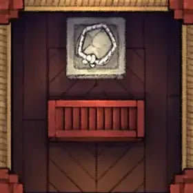 Fox Spirit’s Island Palace - Modular Dungeon Tileset Battlemap - red wooden bench woven seat - Digital, Foundry VTT,