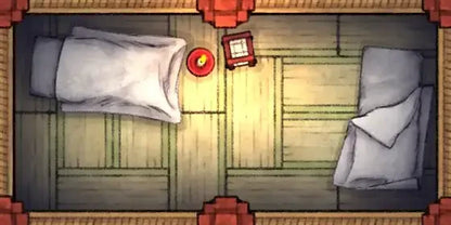 Fox Spirit’s Island Palace - Modular Dungeon Tileset Battlemap - red wooden bedside table candle - Digital, Foundry