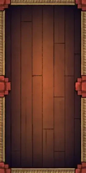 Fox Spirit’s Island Palace - Modular Dungeon Tileset Battlemap - wooden door warm brown finish - Digital, Foundry VTT,