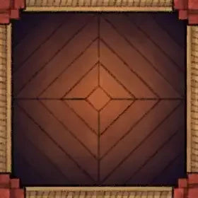 Fox Spirit’s Island Palace - Modular Dungeon Tileset Battlemap - wooden door geometric patterns red - Digital, Foundry