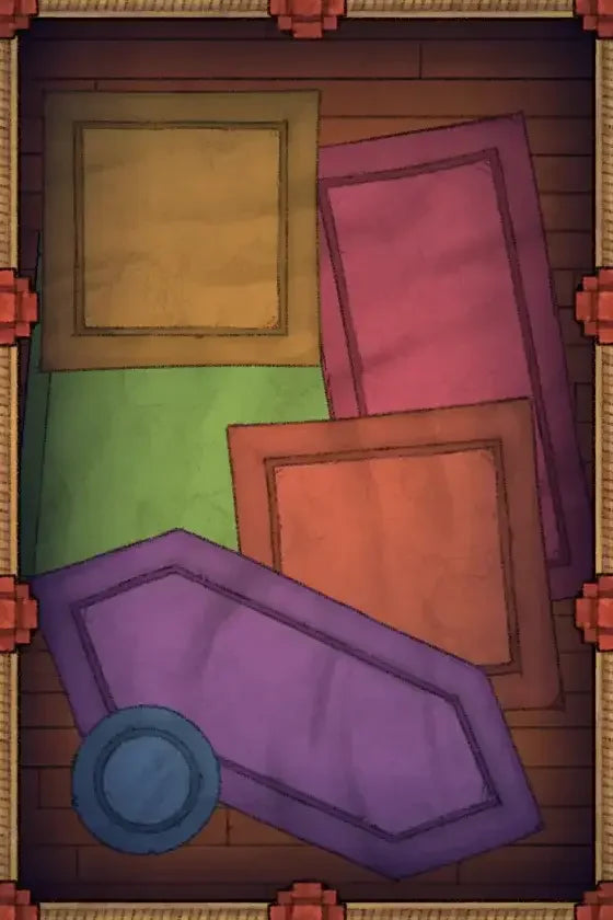 Fox Spirit’s Island Palace - Modular Dungeon Tileset Battlemap - wooden toy train colorful carriages - Digital, Foundry