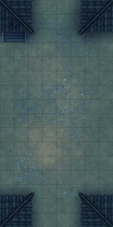 Modular Japanese Alleys & Streets Tileset Battlemap - tiled rectangular battle map - Digital, Foundry VTT, Print