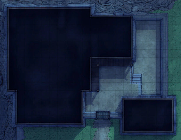 Modular Ninja Dojo & Japanese Room Tileset Battlemap - blueprint - Digital, Foundry VTT, Print