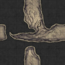 Modular Thousand-Statue Caves Tileset Battlemap - cave map - Digital, Foundry VTT, Print