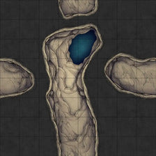 Modular Thousand-Statue Caves Tileset Battlemap - cave map - Digital, Foundry VTT, Print
