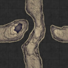 Modular Thousand-Statue Caves Tileset Battlemap - cave map - Digital, Foundry VTT, Print