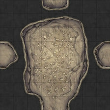 Modular Thousand-Statue Caves Tileset Battlemap - cavernous speckled irregular map - Digital, Foundry VTT, Print