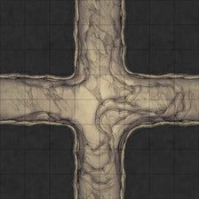 Modular Thousand-Statue Caves Tileset Battlemap - crossroads dungeon map - Digital, Foundry VTT, Print