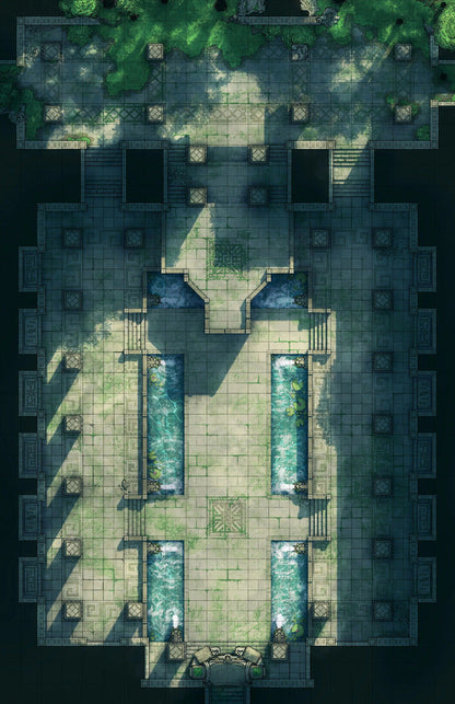 杂草丛生的坟墓和庭院